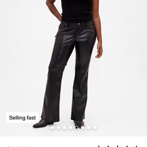 Baby Boot Black Vegan Patent Leather pants